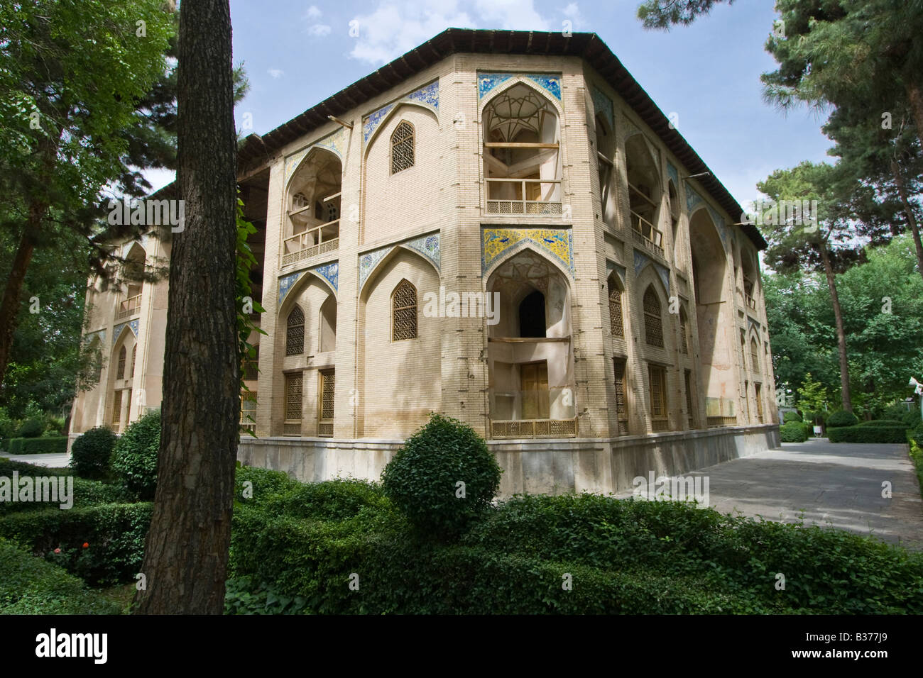 Hasht Behesht Palace a Esfahan Iran Foto Stock