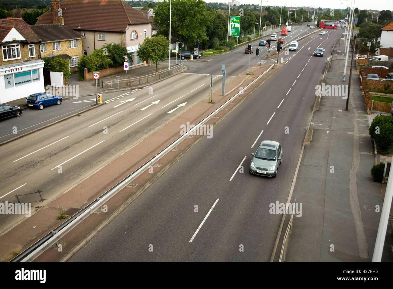 A12 a doppia carreggiata a Romford Foto Stock