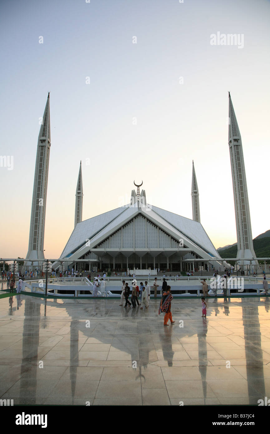 Shah Faisal moschea, Islamabad, Pakistan Foto Stock