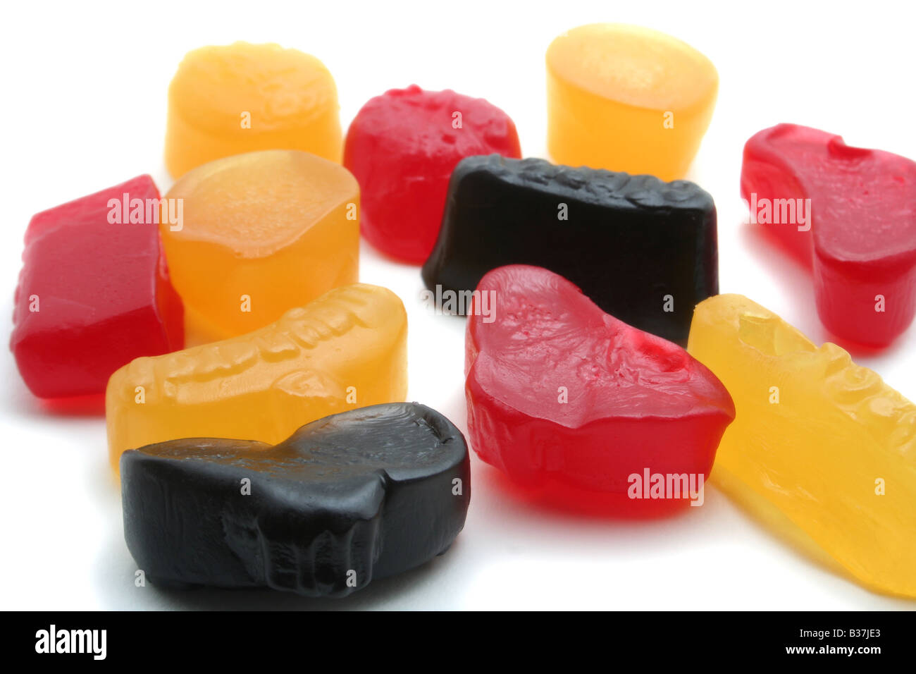 Un mucchio di dolci Foto Stock