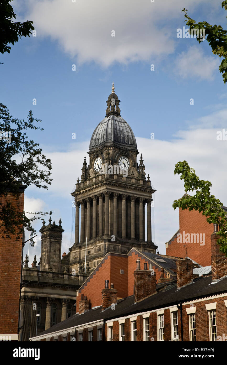 Leeds Town Hall. Yorkshire Foto Stock