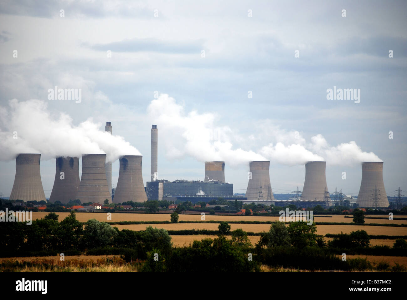 EDF carbone power station, Nottinghamshire Foto Stock