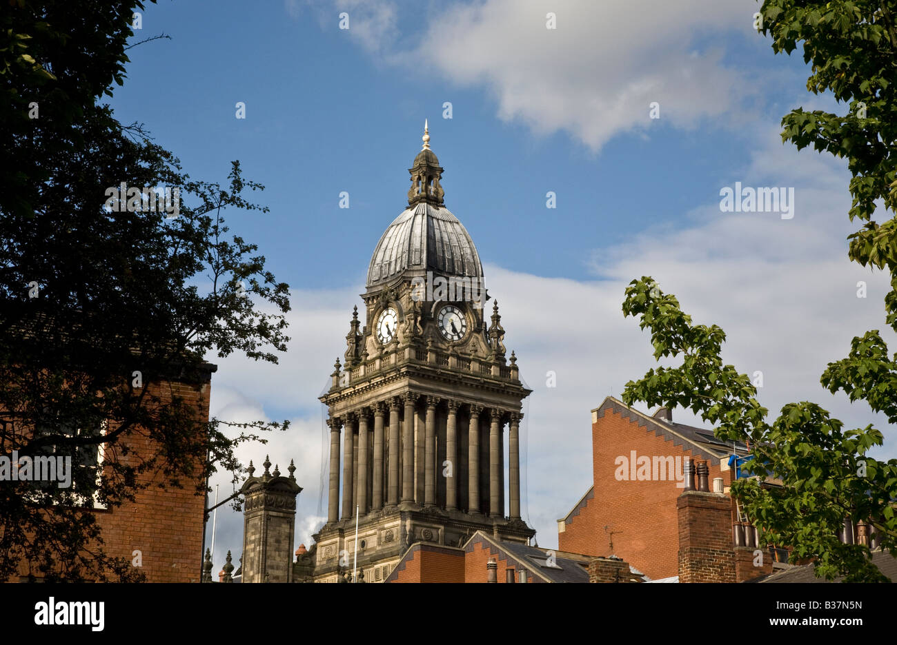 Leeds Town Hall. Yorkshire Foto Stock