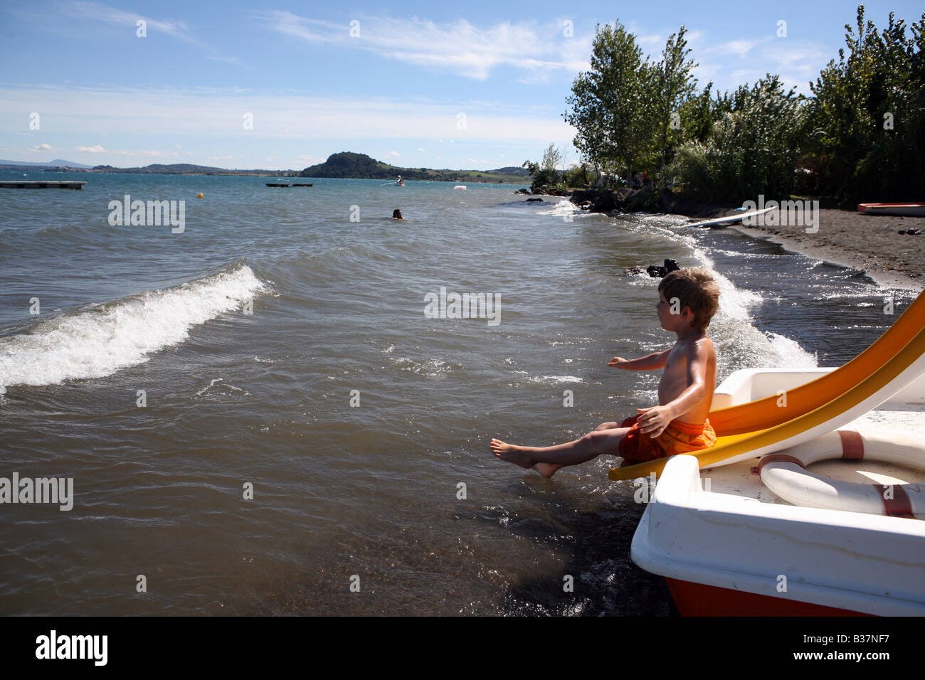 Pic mostra il lago di Bolsena Foto Stock