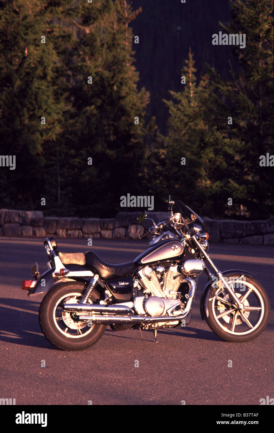 1992 Kawasaki Vulcan 1500 motociclo V-Twin Bike Blu Grigio Foto Stock
