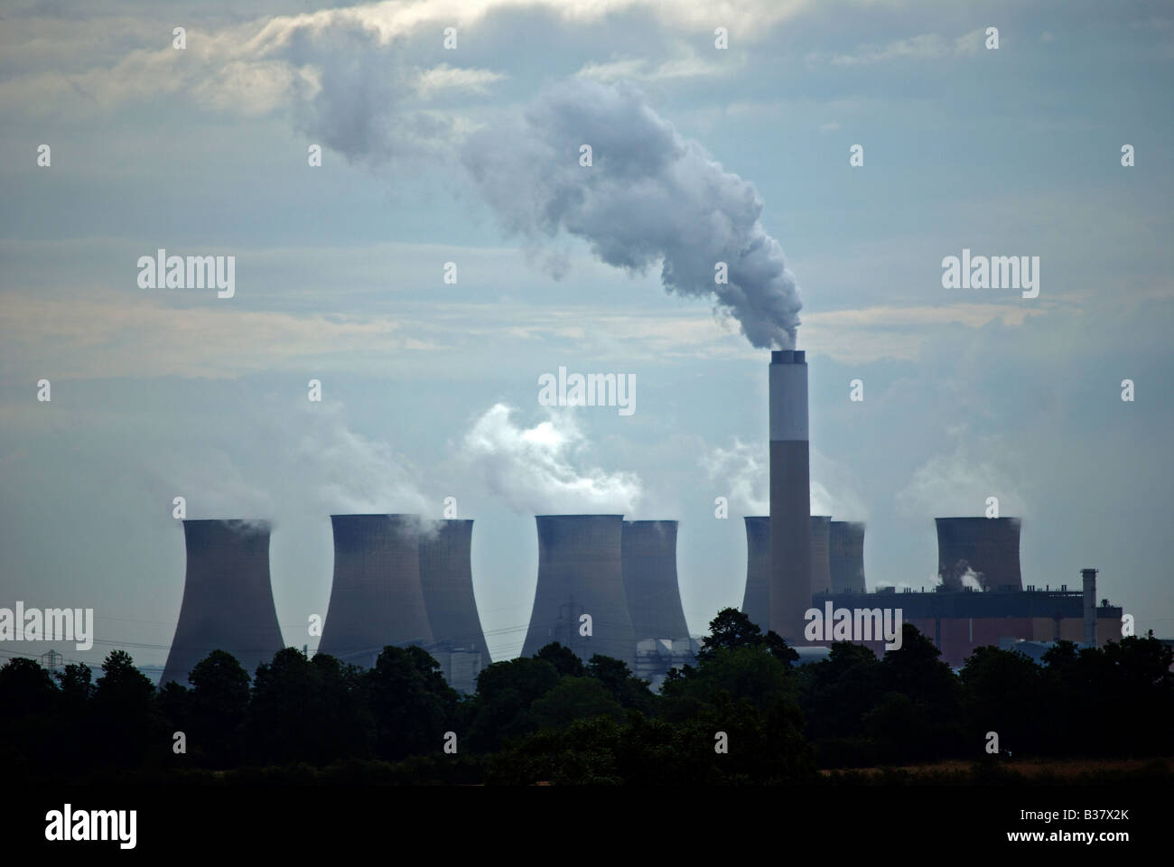 Powergen e Siemens Coal Fired Power Station Foto Stock