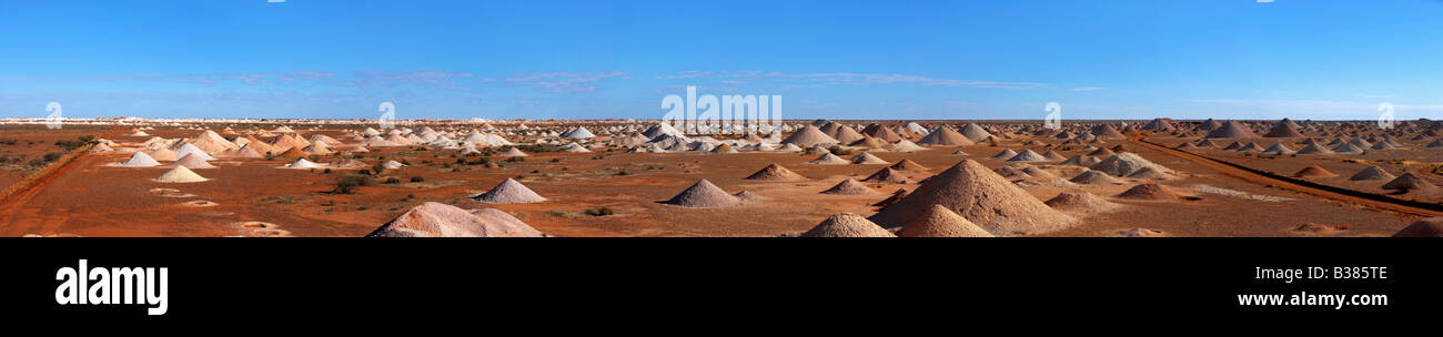 Outback panorama delle miniere di opali Coober Pedy Sud Australia Foto Stock