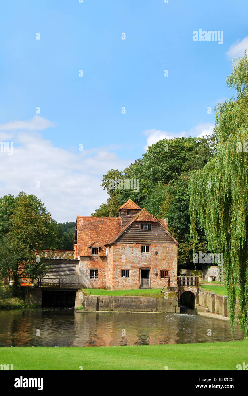 Mapledurham Watermill, Mapledurham Estate, Mapledurham, Oxfordshire, England, Regno Unito Foto Stock