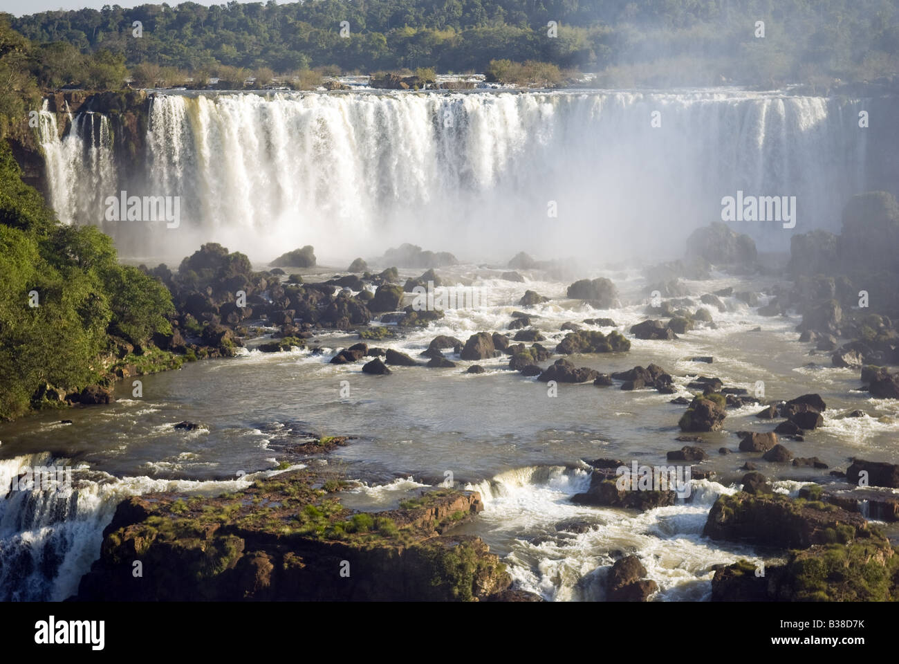 Cascate di Iguazu, Brasile Argentina confine Foto Stock