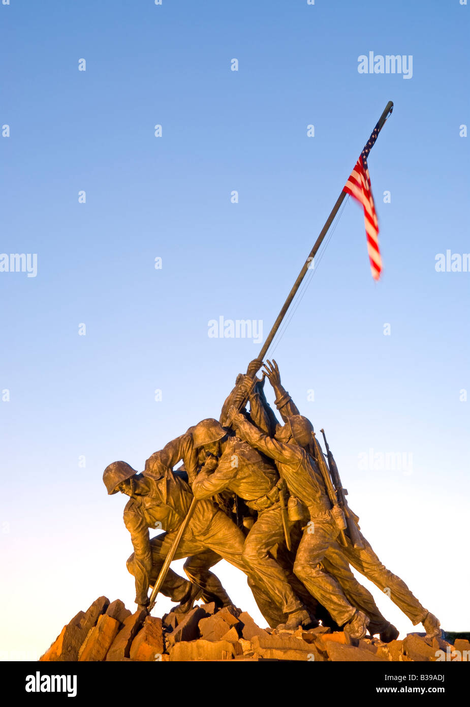 US Marine Corps Memorial, Arlington, Virginia. Noto anche come Iwo Jima Memroial Foto Stock