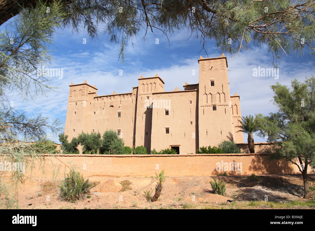 Kasbah Ben Moro in Skoura oasi, Marocco Foto Stock