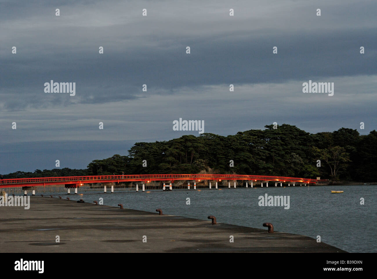 Matsushima bay al crepuscolo e Giappone Foto Stock