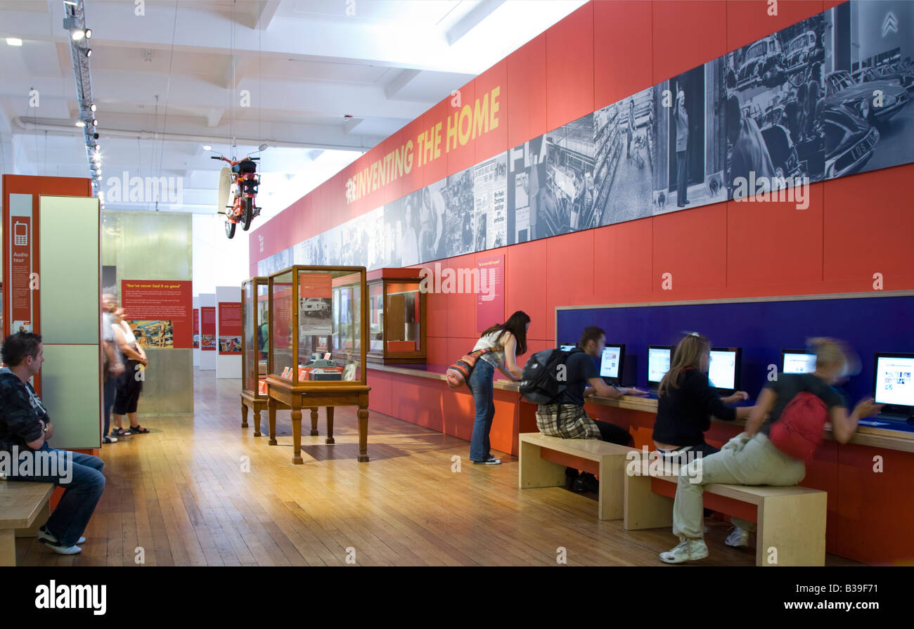 Storia della tecnologia home mostra del Museo della Scienza di Londra Kensington Foto Stock
