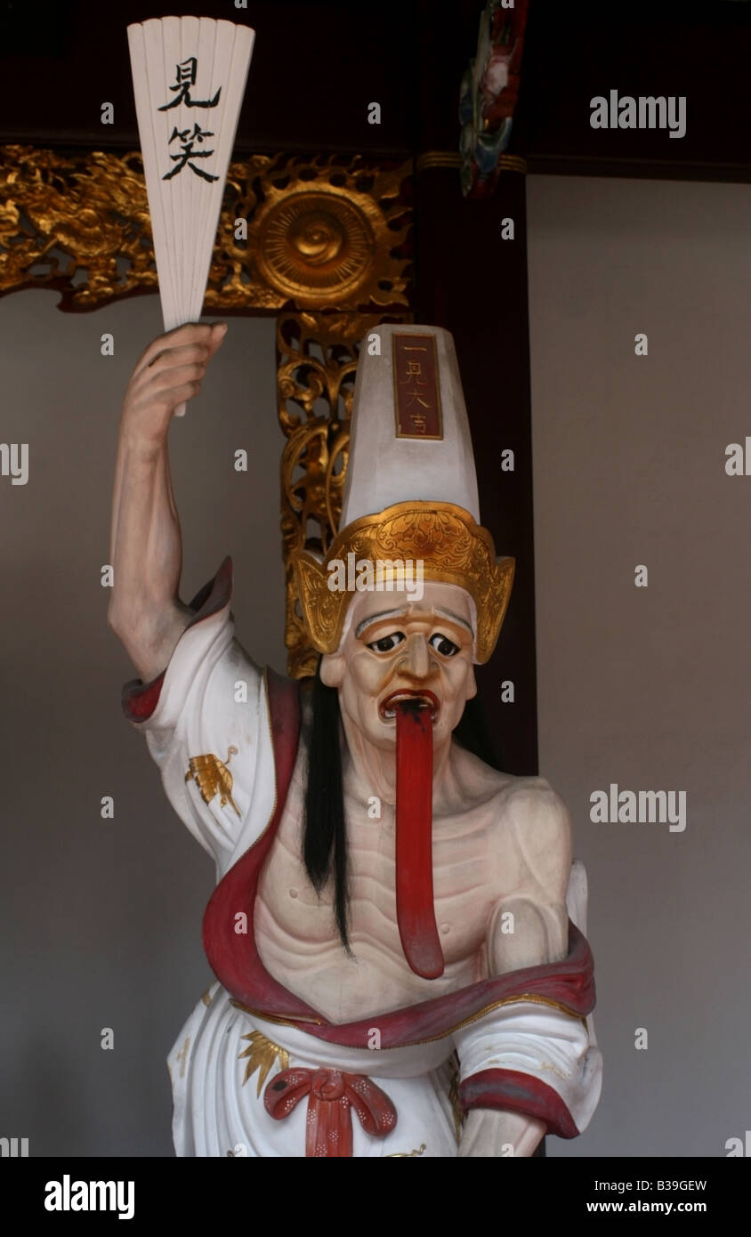 BaYe, Xie Bi Un o Bai Wu Chang (uno dei due grandi generali - Da Er Ye Bai), Thian Hock Keng Tempio Taoista , Singapore Foto Stock