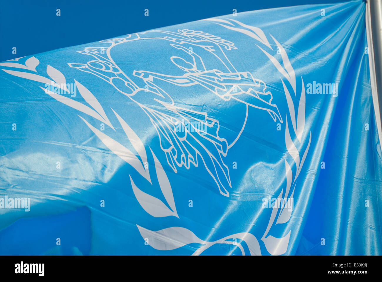 Bandiera delle Nazioni Unite Foto Stock