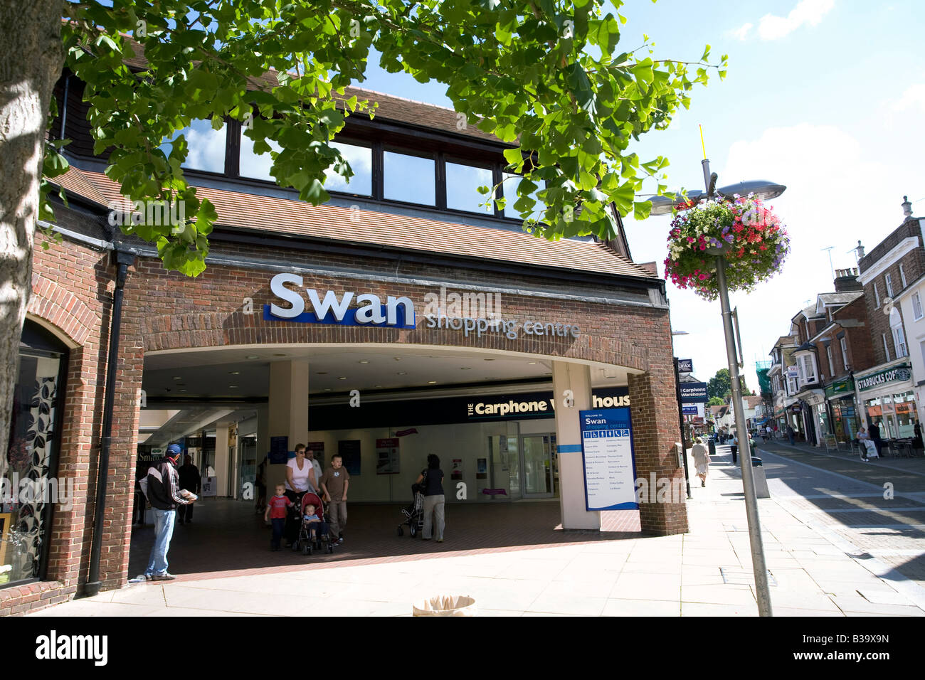Leatherhead shopping center town centre regno unito surrey Foto Stock