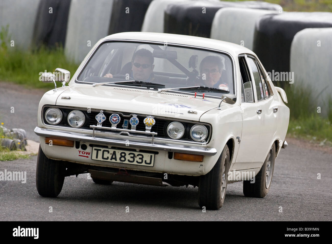 1971 Hillman Avenger Classic Autotest del veicolo Rally Knockhill Fife Scozia 2008 Foto Stock