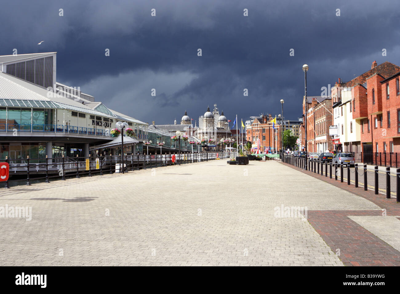 Princes dock street, Kingston upon Hull, Regno Unito Foto Stock