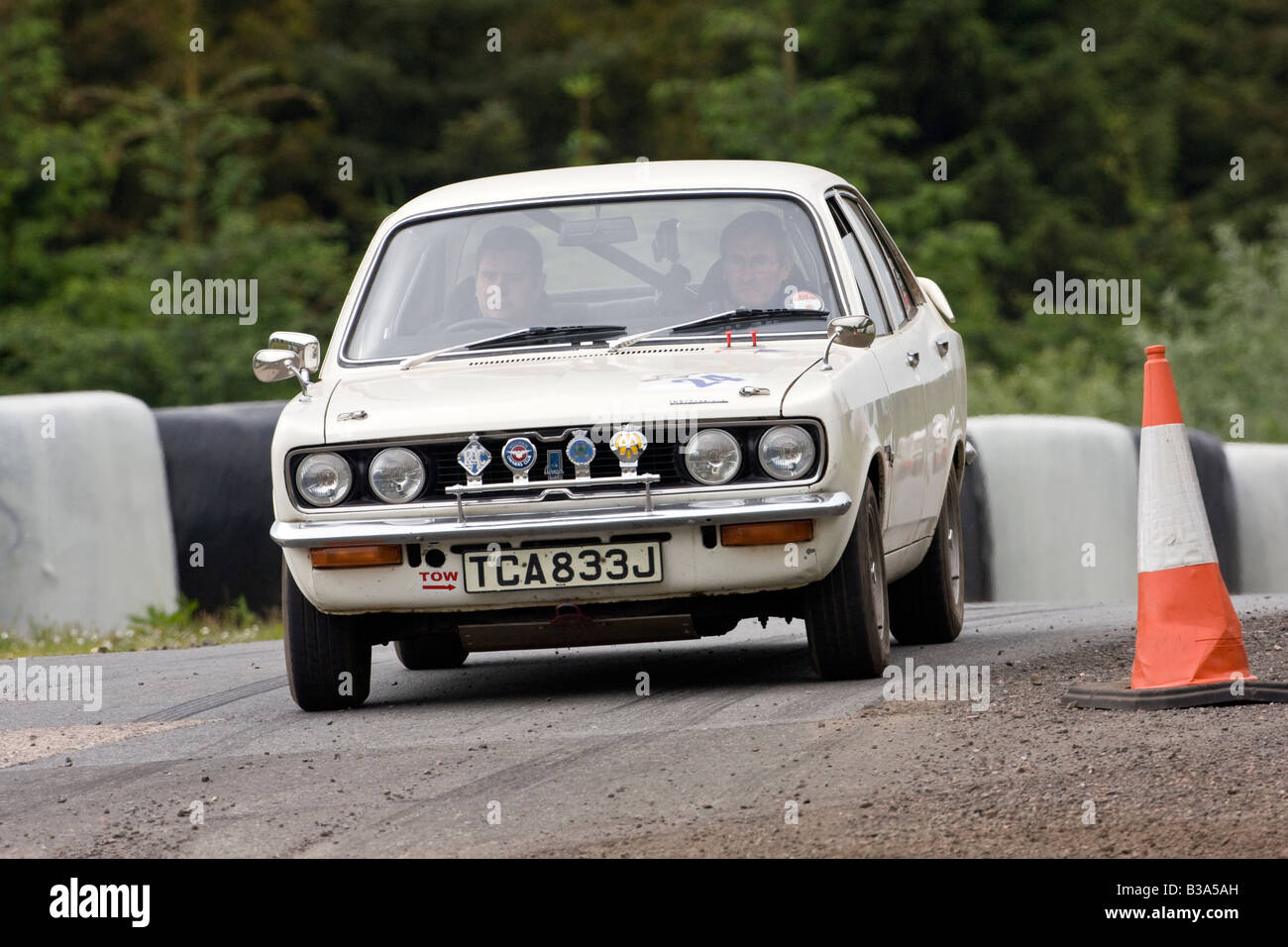1971 Hillman Avenger Classic Autotest del veicolo Rally Knockhill Fife Scozia 2008 Foto Stock
