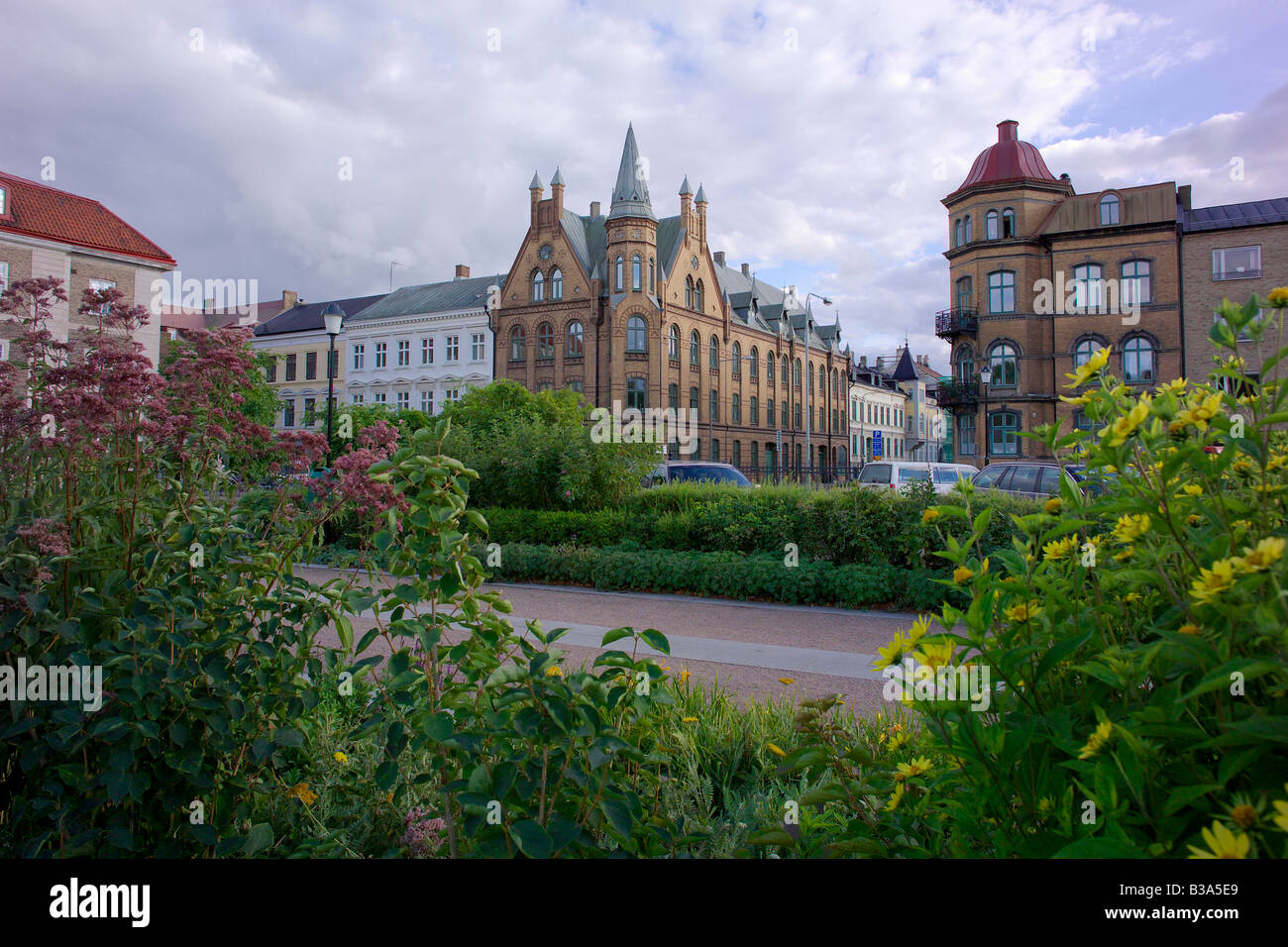 Landskrona, una città costiera in Svezia Foto Stock