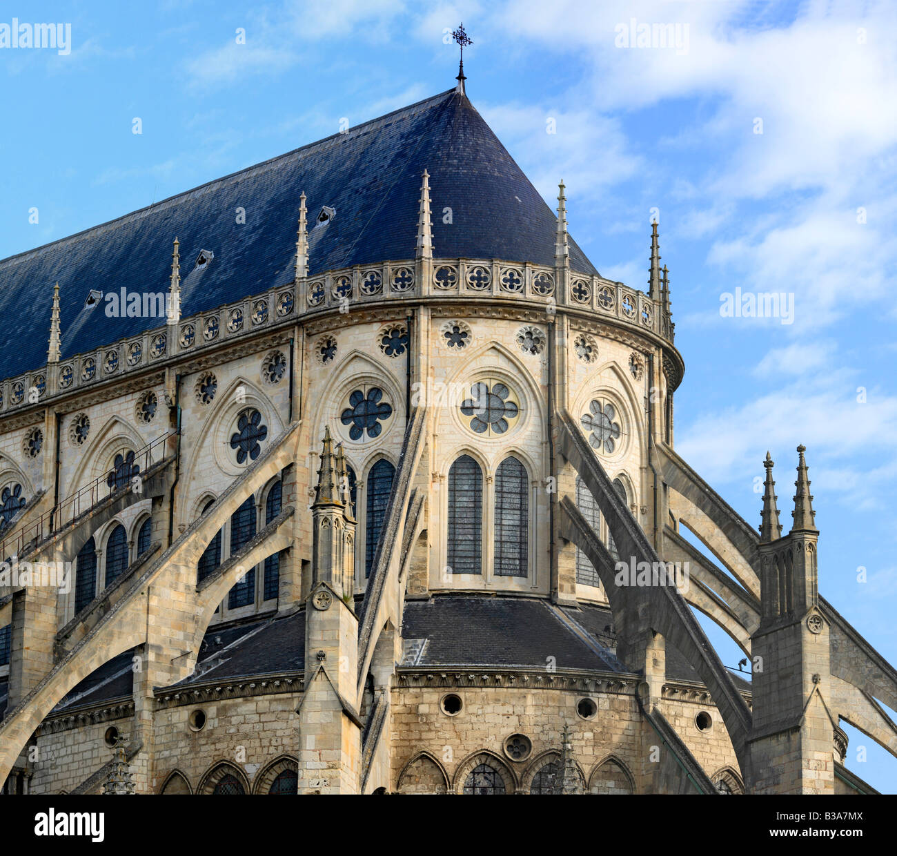 La cattedrale di Bourges (1195-1270), il Sito Patrimonio Mondiale dell'UNESCO, Bourges, Francia Foto Stock