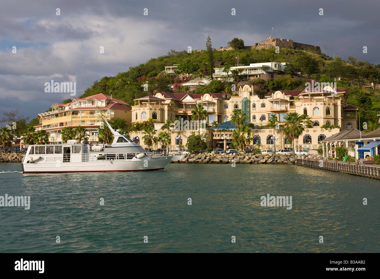 Caraibi, French West Indies, Saint Martin, Marigot Foto Stock