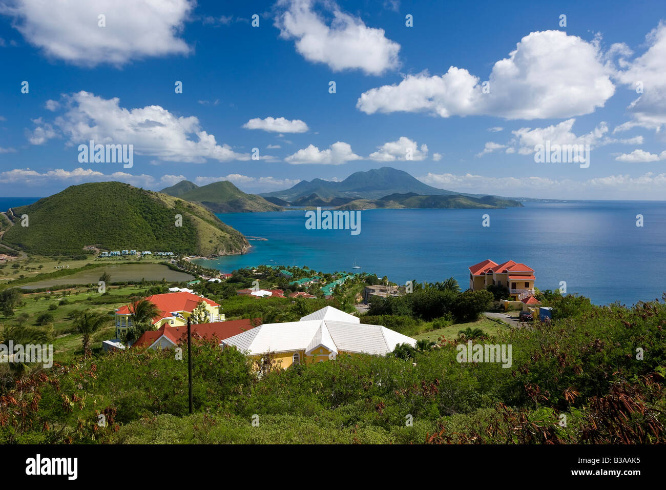 Caraibi, St Kitts e Nevis, Saint Kitts, Frigate Bay Foto Stock