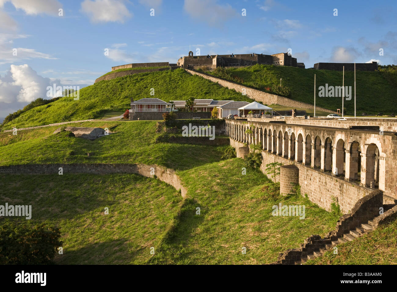 Caraibi, St Kitts e Nevis, Saint Kitts, Brimstone Hill Fortress - Patrimonio mondiale dell UNESCO Foto Stock