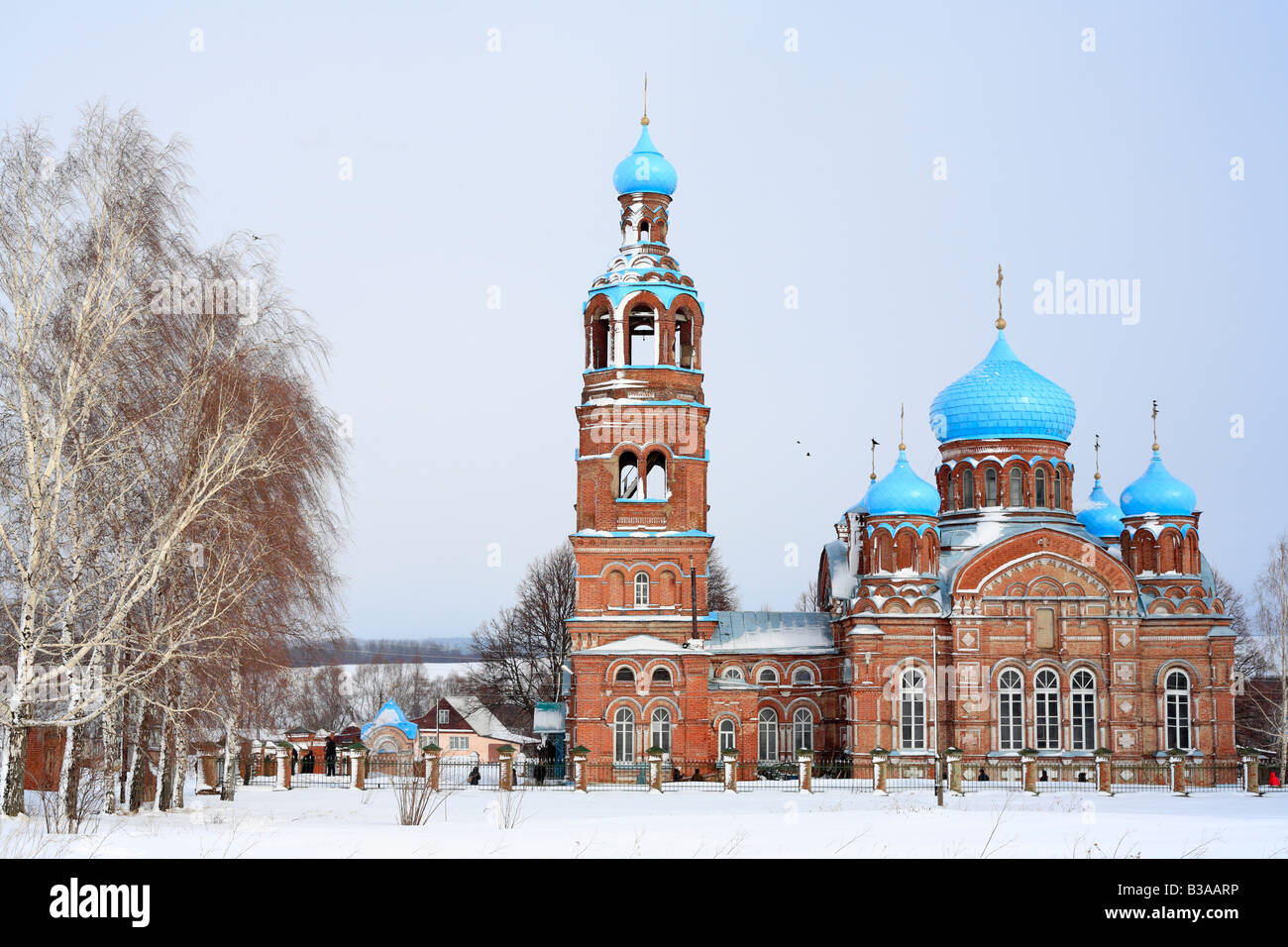 19 cent. chiesa, Smoldeyarovo, il Tatarstan, Russia Foto Stock