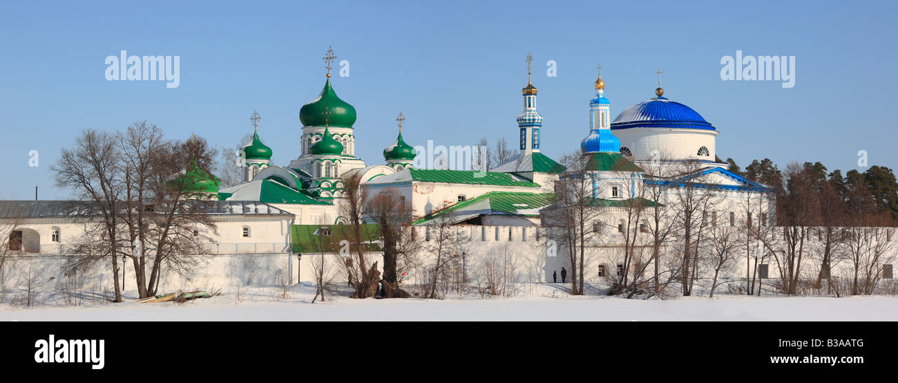 Raifa monastero ortodosso (19 cent.), nei pressi di Kazan, il Tatarstan, Russia Foto Stock