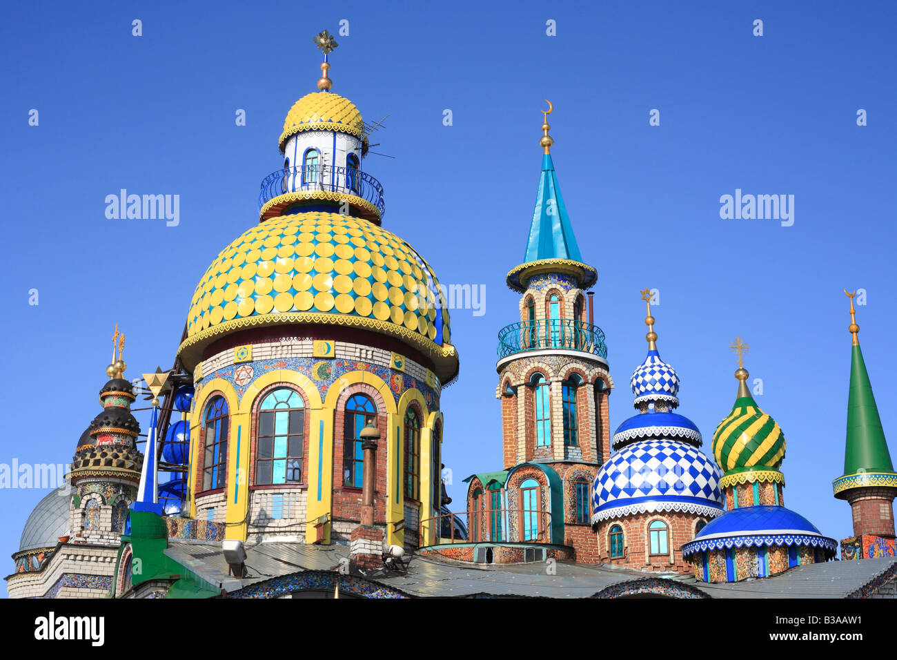"Il Tempio di tutte le religioni", Kazan, il Tatarstan, Russia Foto Stock