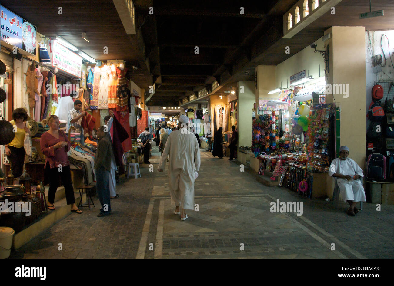 Il vecchio Souq Mutrah Muscat Oman Foto Stock