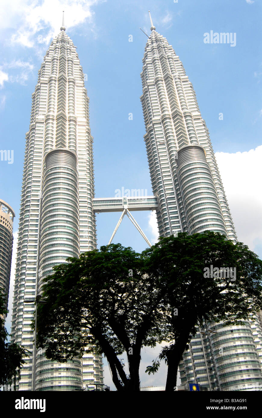 Petronas Twin Towers di Kuala Lumpur in Malesia Foto Stock