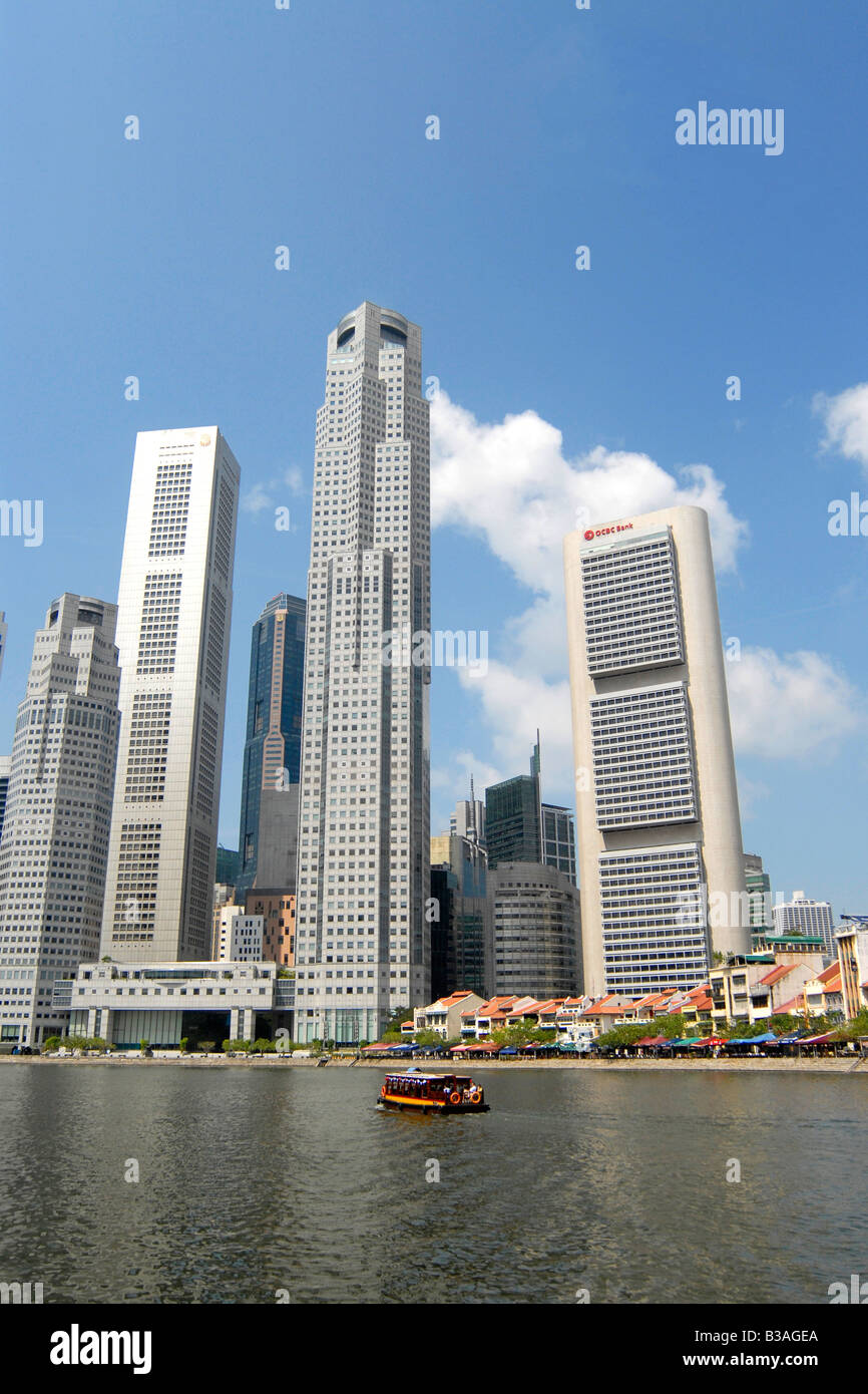 Il quartiere finanziario di Singapore Foto Stock