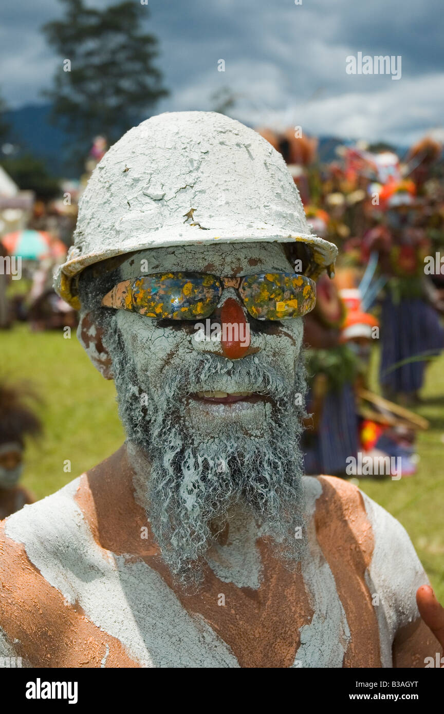 Danzatori tribali Goroka PNG Foto Stock