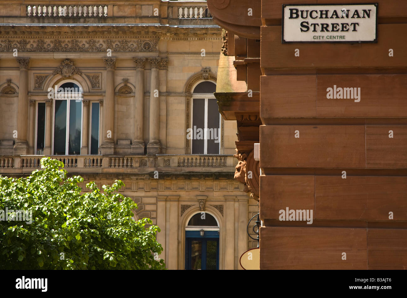 Buchanan Street Glasgow Scozia Scotland Foto Stock