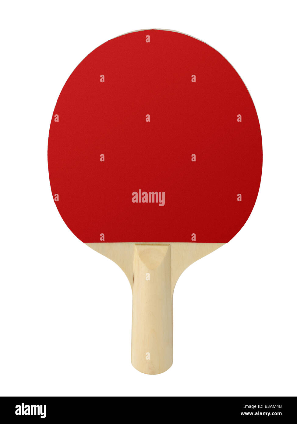 Rosso 'ping pong' racket Foto Stock
