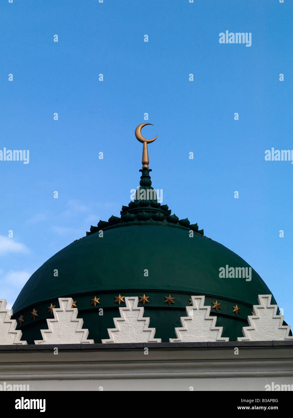 Lo Shah Jahan moschea a Woking Surrey il primo scopo moschea costruita in Gran Bretagna 1889 la cupola Foto Stock