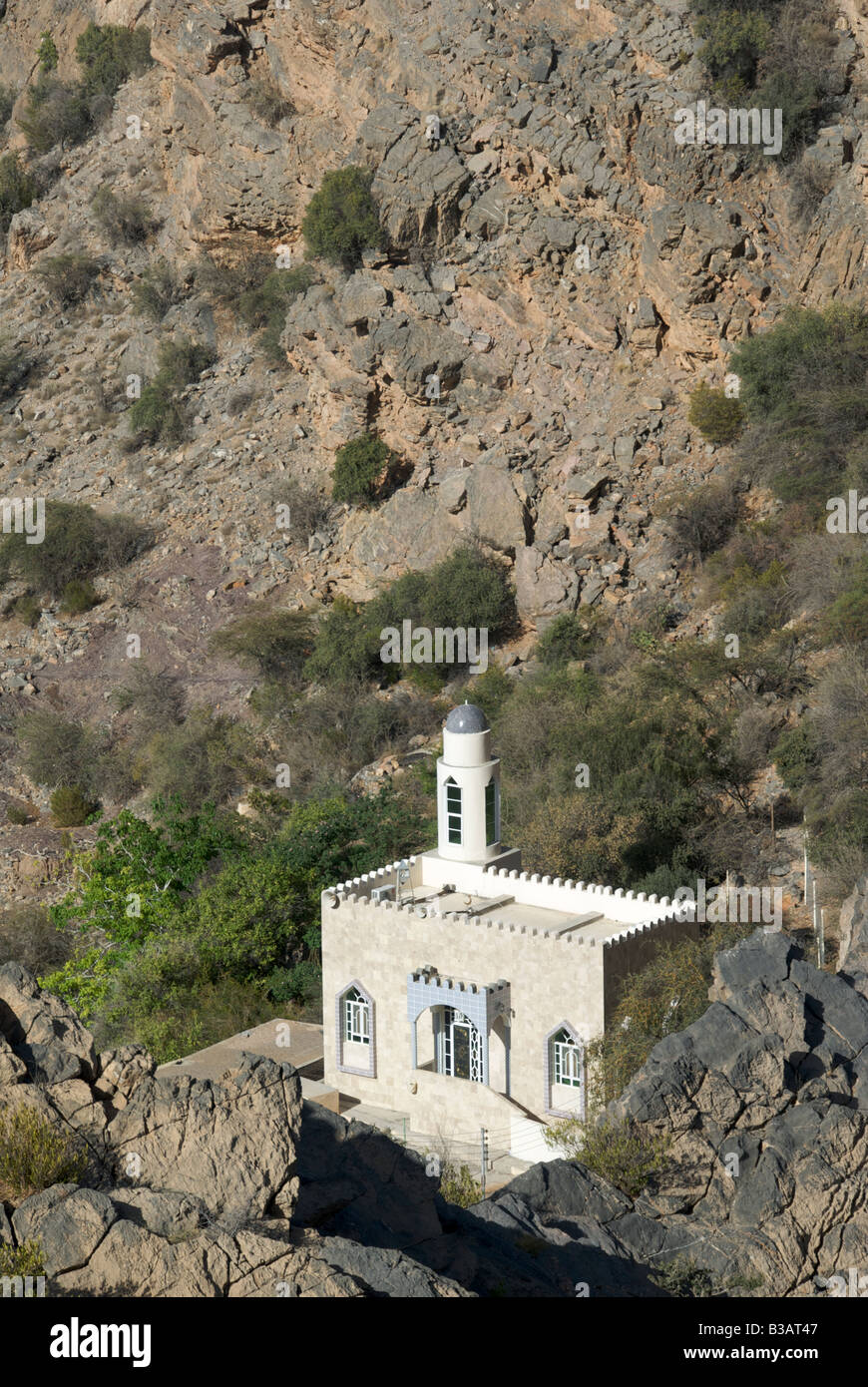 La moschea Sayq inferiore Plateau Jabal al Akhdar Sultanato di Oman Foto Stock