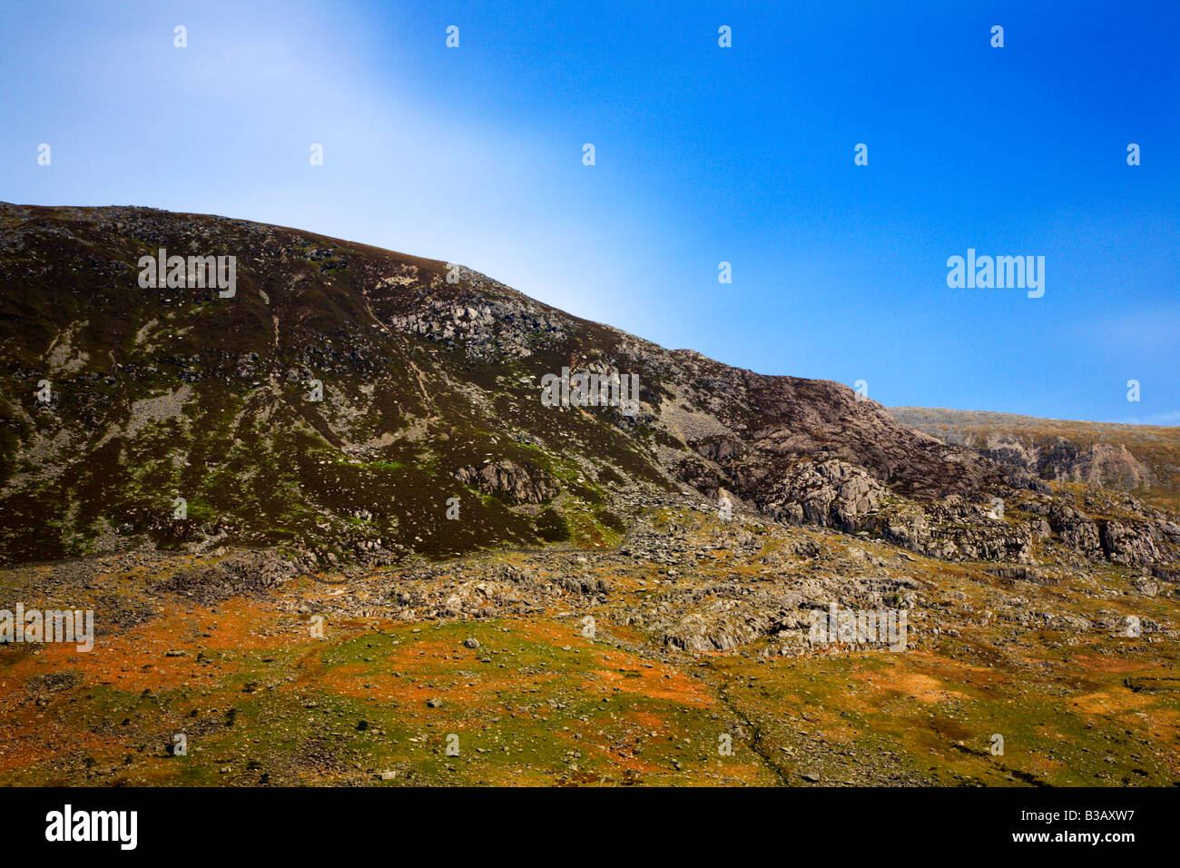 Pen yr Ole Wen Snowdonia Galles del Nord Foto Stock