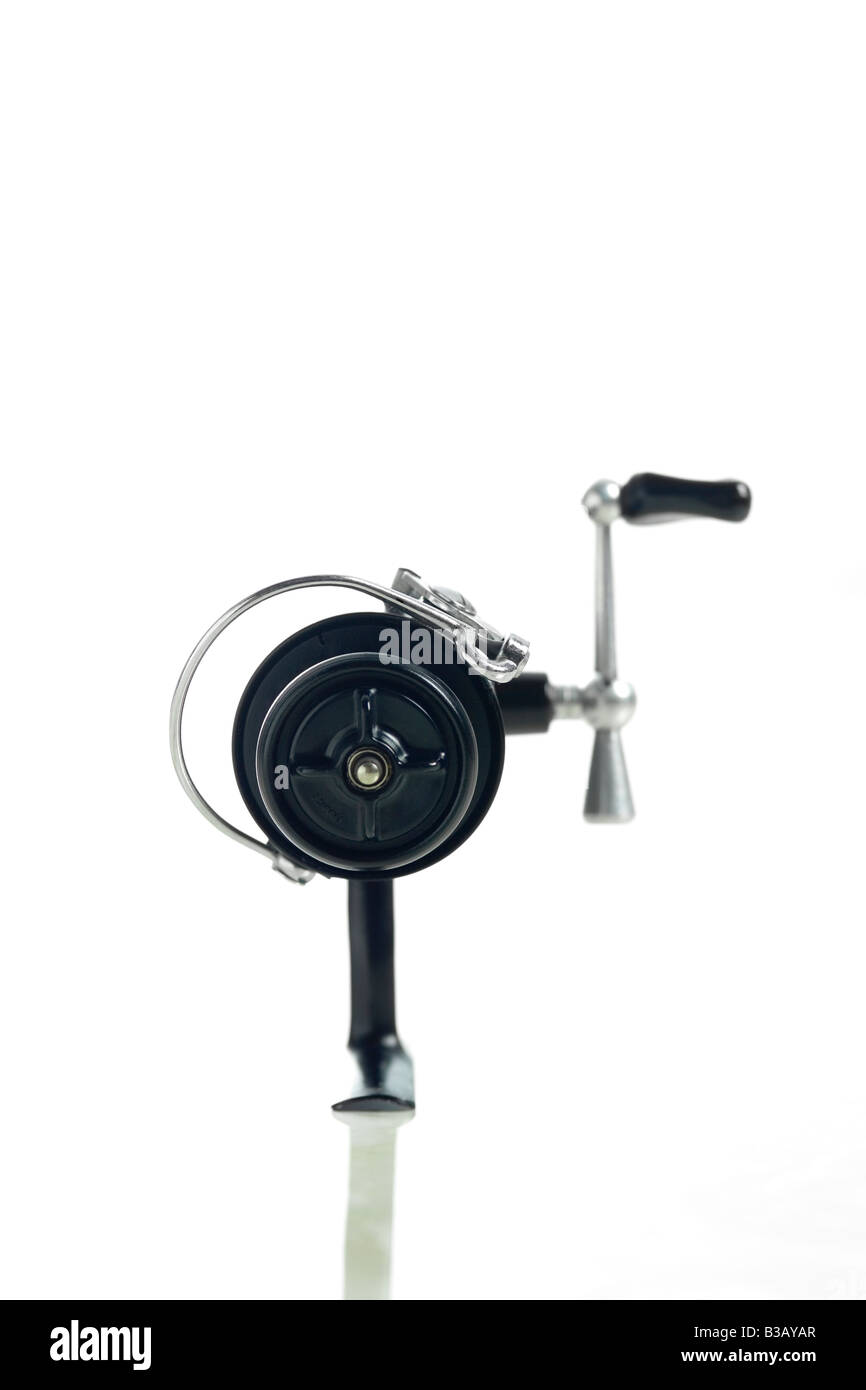 Antique mulinello da pesca Foto Stock