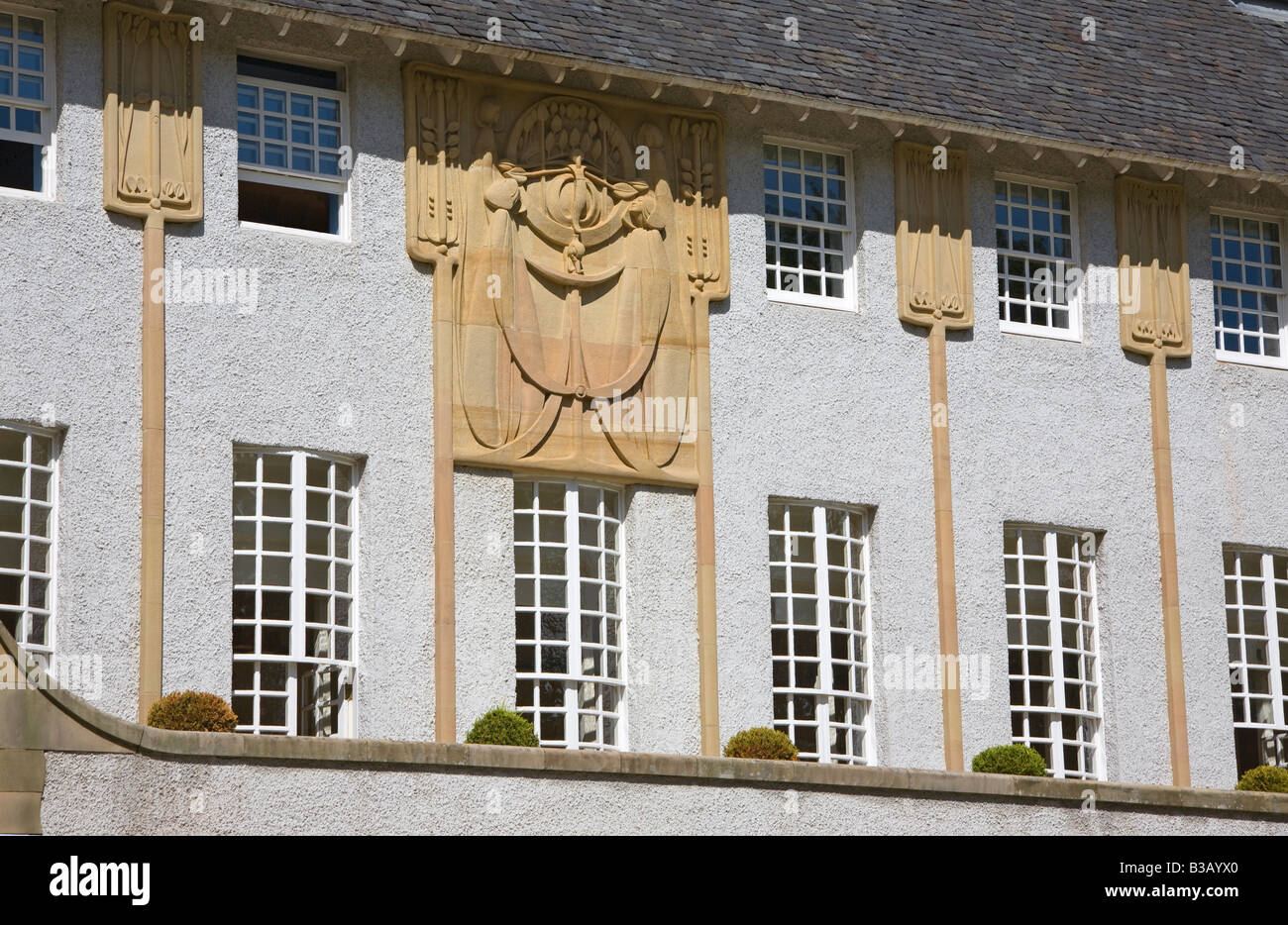 Casa per un amante dell'arte da Charles Rennie Mackintosh Bellahouston Park Glasgow Scozia Scotland Foto Stock