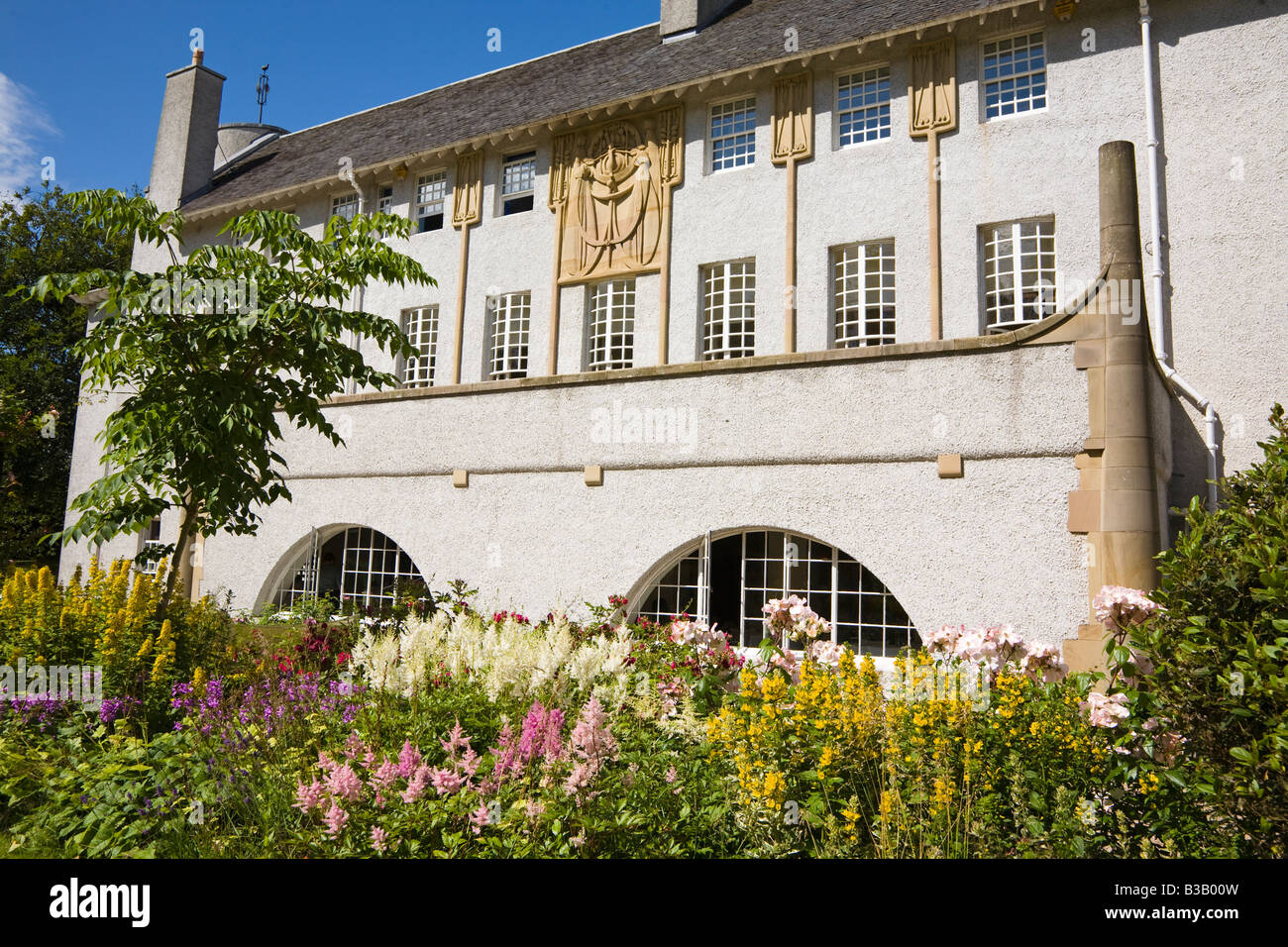 Casa per un amante dell'arte da Charles Rennie Mackintosh Bellahouston Park Glasgow Scozia Scotland Foto Stock