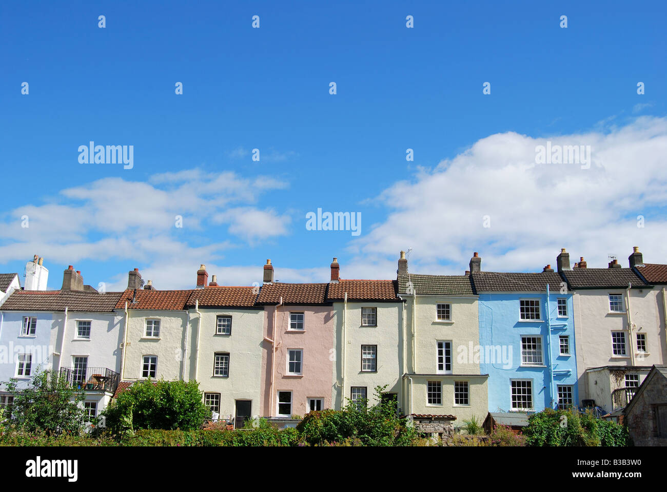 Castle Terrace, Chepstow, Monmouthshire, Wales, Regno Unito Foto Stock