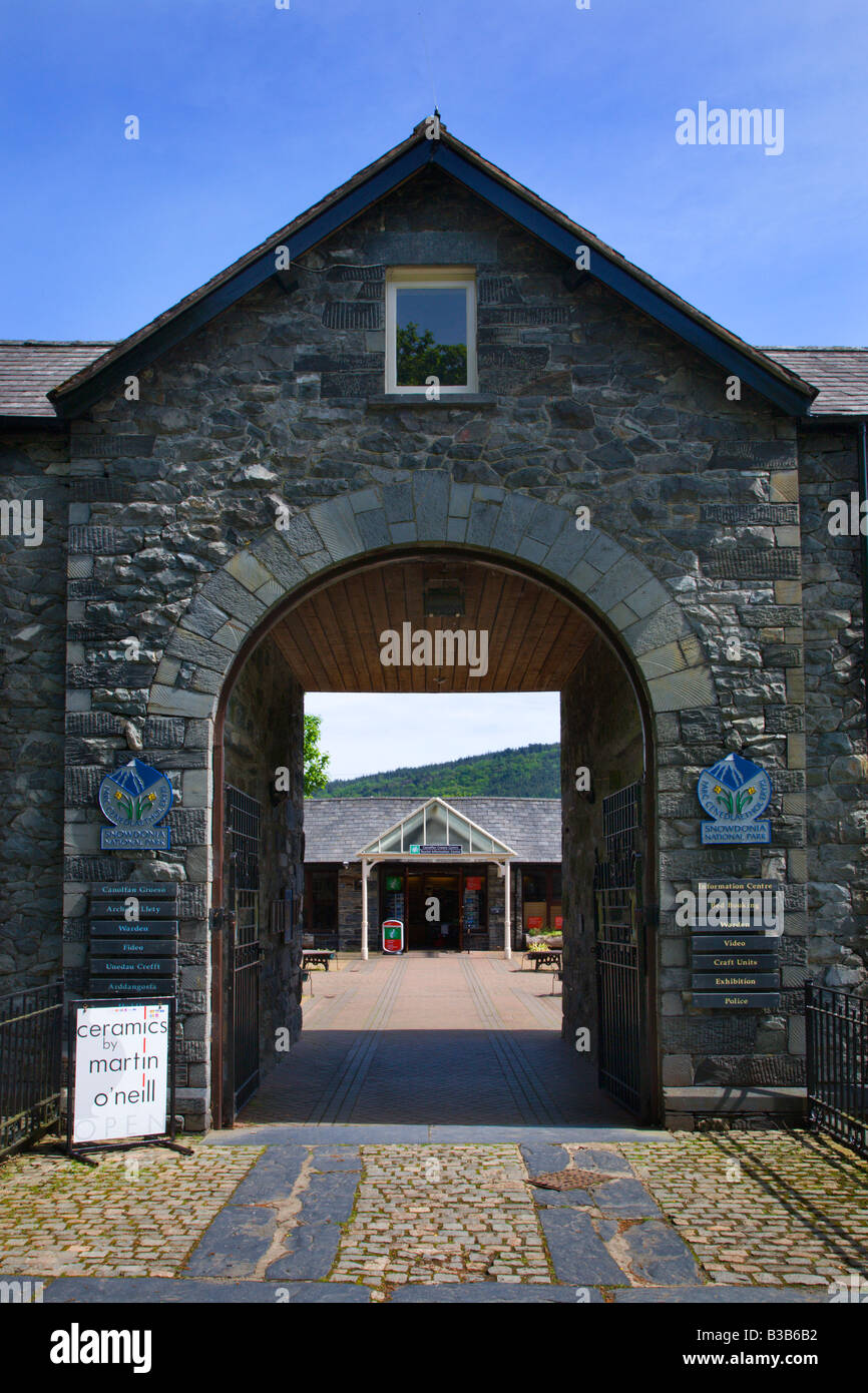 Il centro del Parco nazionale a Betws y Coed Conwy Wales Foto Stock