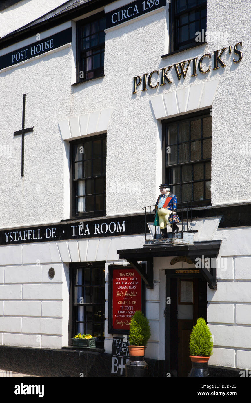 Pickwicks Post House sala da tè a Llanrwst Conwy Wales Foto Stock