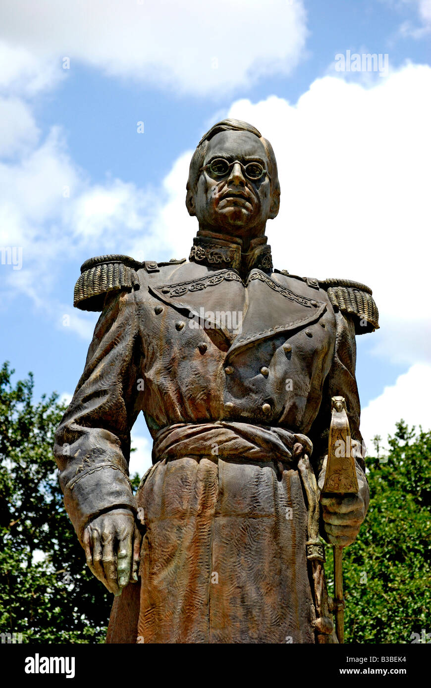 General Ignacio Seguin Saragozza, nato a Goliad, Texas, 25 marzo 1829, divenne generale in revolutation messicano sconfitto il F Foto Stock