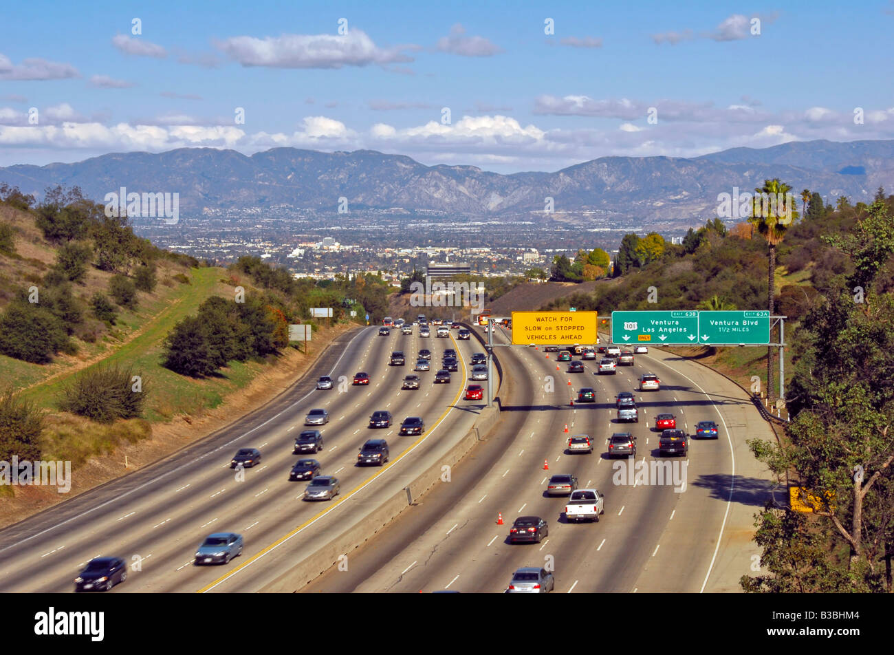 Interstate 405 'I-405 " e " 405 " è uno dei principali nord-sud autostrade interstatali nel sud della California Foto Stock