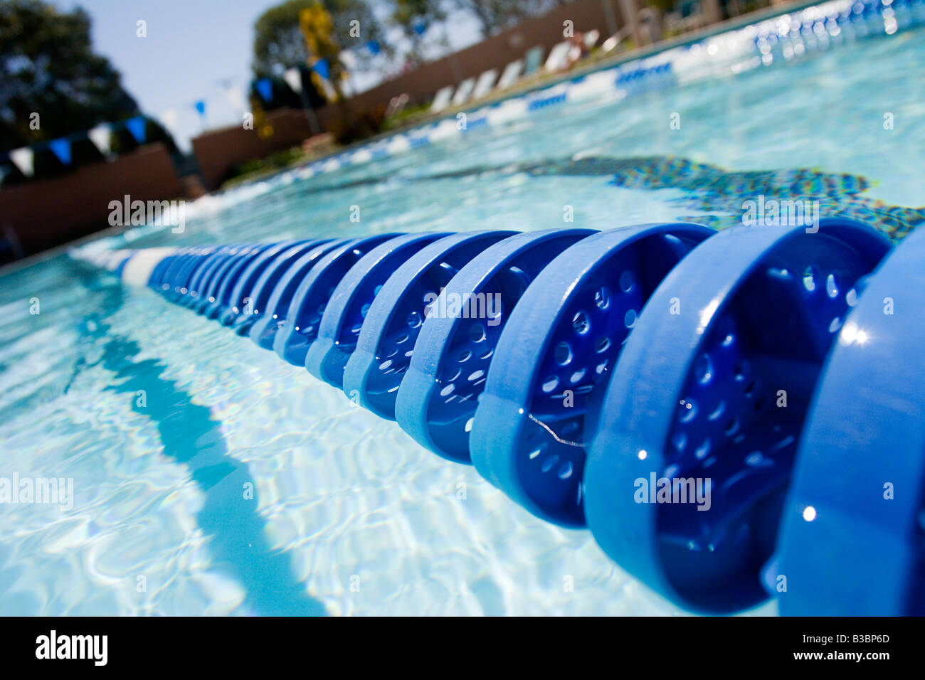 Il marcatore di corsia della piscina Foto Stock