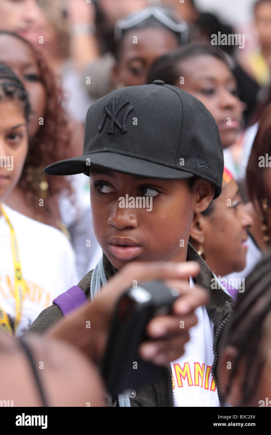 "Palla di base cap' cabina gioventù giovani gara blac colorati Foto Stock